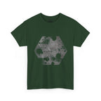 Hex Moon Graphic Tee Design Hex23 — Distressed Space Cheese Vintage Astronomy T-Shirt
