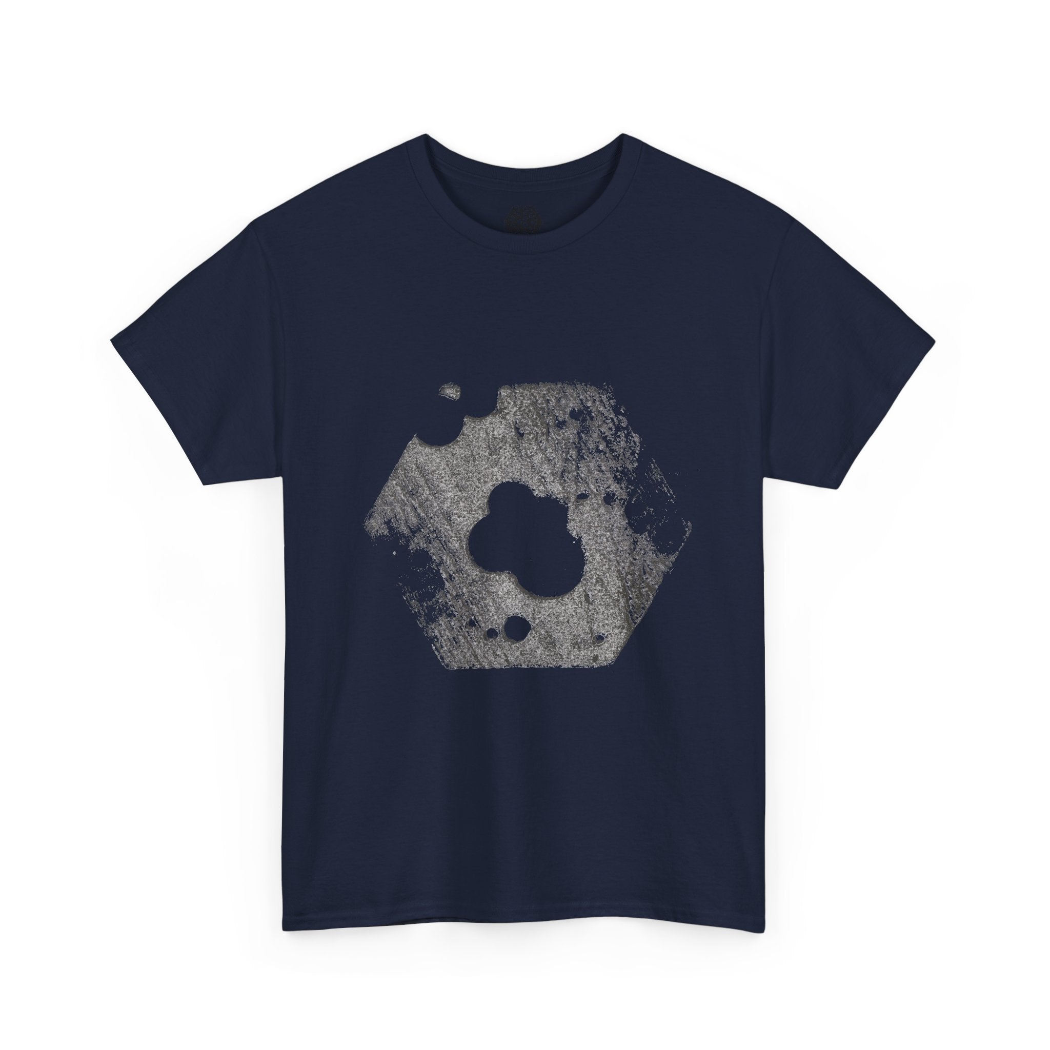 Hexagon Circles Graphic Tee — Digital Manual Print Art