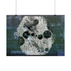 Abstract Moon Crater Poster — Horizontal Wall Art