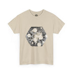 Hex Moon Graphic Tee Design Hex17 — Distressed Space Cheese Vintage Astronomy T-Shirt