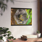 Abstract Hex Bolt Close-Up Matte Poster — Industrial Nature Wall Art