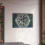 Abstract Geometric Hexagon Poster — Matte Horizontal Wall Art