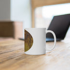 Autumn Veins Ceramic Mug — Organic Fall Tree Branch Art