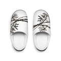 Men's Bamboo Print Indoor Slippers — Asian-Inspired Cozy House Shoes
