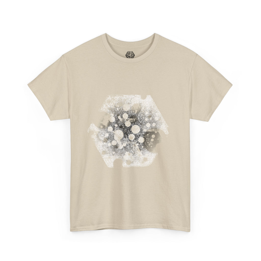 Hex Moon Graphic Tee Design Hex31 — Distressed Space Cheese Vintage Astronomy T-Shirt