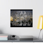 Abstract Urban Nightscape Poster — Matte Horizontal Art Print