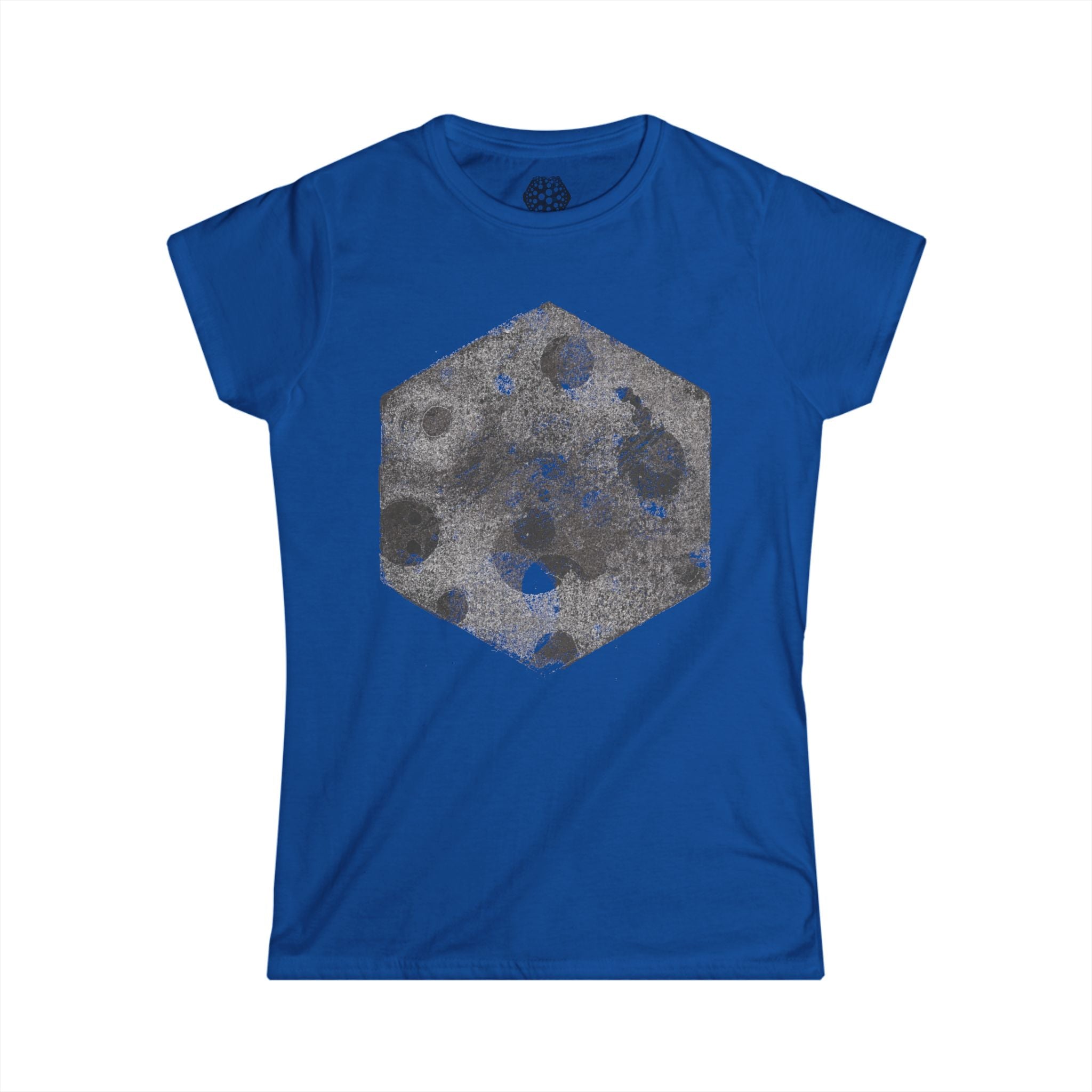 Moon Hex Tee — Vintage T-shirt met maanmotief voor dames 
