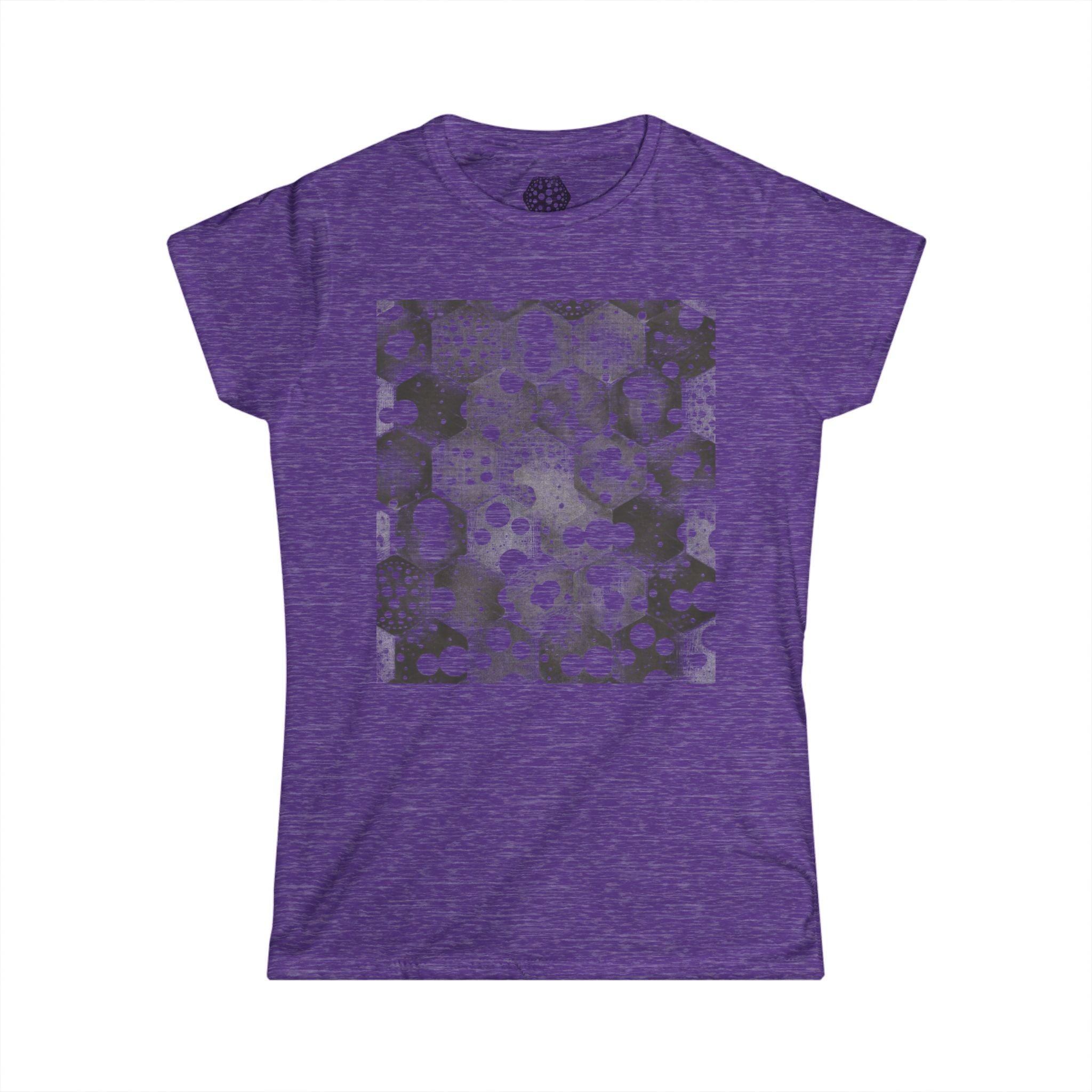 Damesshirt — Monochroom abstract bubbelprint shirt 