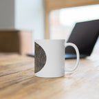 Organic Abstract Forest Mug — Earth-Toned Nature Art Cup