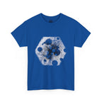 Hex Moon Graphic Tee Design Hex34 — Distressed Space Cheese Vintage Astronomy T-Shirt
