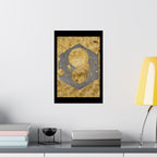 Industrial Metal Plate on Plywood Poster | Matte Vertical Poster