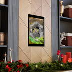 Abstract Hexagon Stone Matte Poster — Botanical Texture Wall Art
