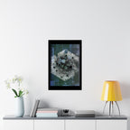 Abstract Cosmic Hex Poster — Matte Vertical Wall Art