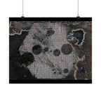 Abstracte grunge matte poster — Donkere textuur horizontale muurdecoratie 