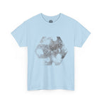 Hex Moon Graphic Tee Design Hex23 — Distressed Space Cheese Vintage Astronomy T-Shirt
