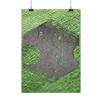 Abstract Geometric Metal Plate Poster | Vertical Poster