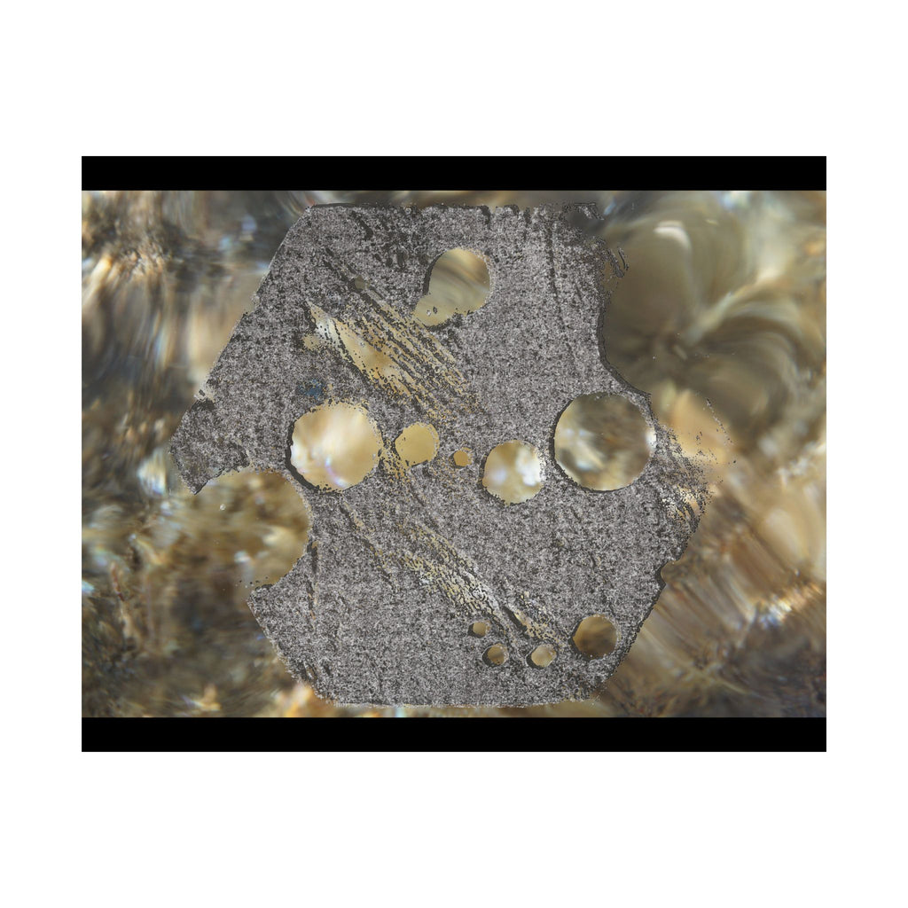 Matte horizontale poster — Abstracte muurdecoratie met water- en steentextuur 