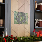 Abstract Seagrass & Stone Matte Horizontal Poster — Coastal Texture Wall Art