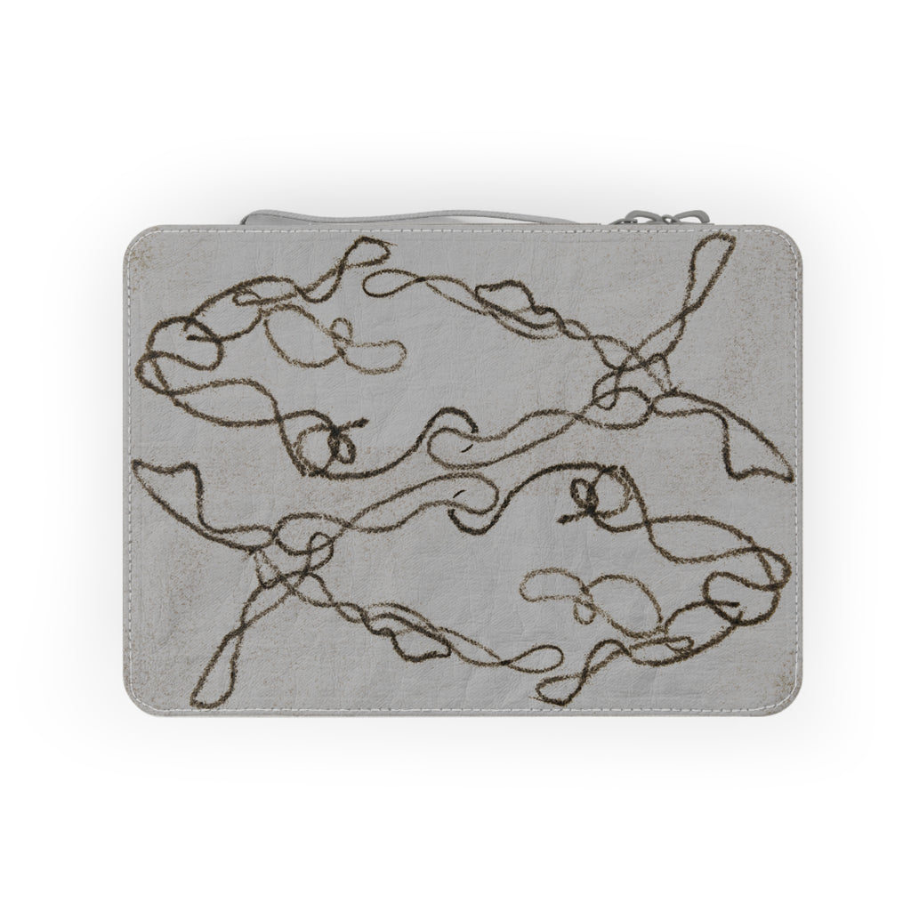 Paper Lunch Bag — Minimalist Abstract Line Art Reusable Lunch Sack