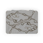 Paper Lunch Bag — Minimalist Abstract Line Art Reusable Lunch Sack