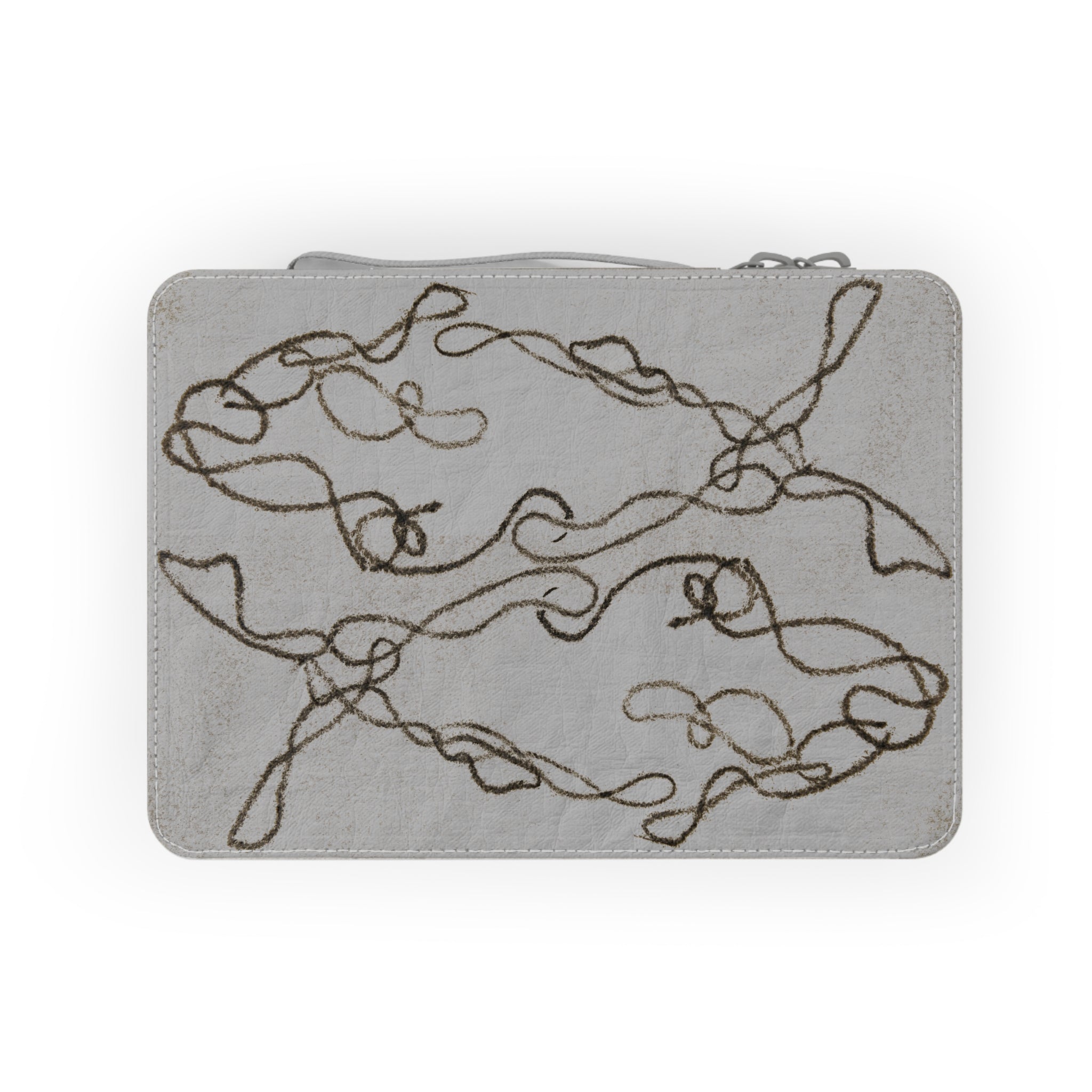 Paper Lunch Bag — Minimalist Abstract Line Art Reusable Lunch Sack