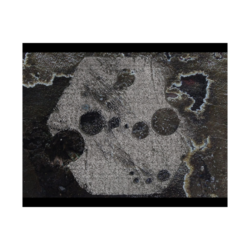 Abstracte grunge matte poster — Donkere textuur horizontale muurdecoratie 