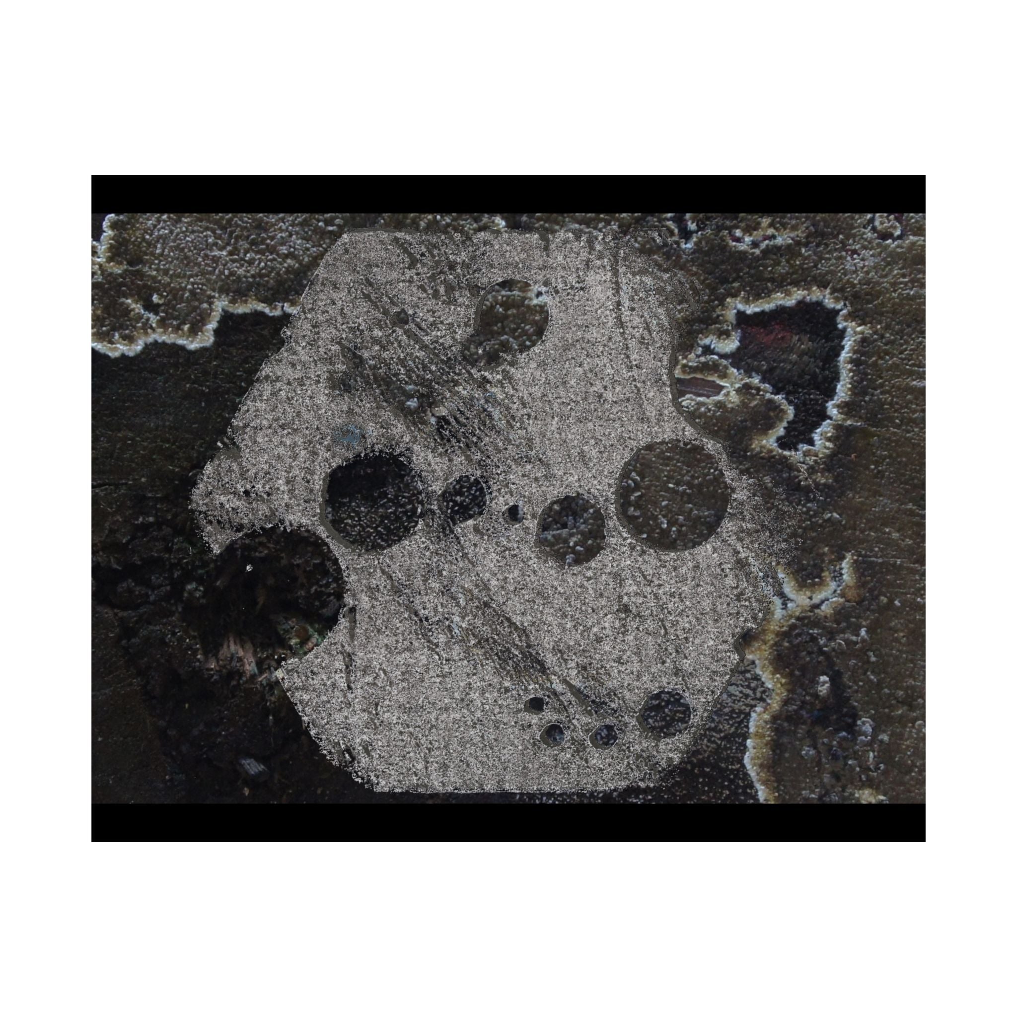 Abstracte grunge matte poster — Donkere textuur horizontale muurdecoratie 