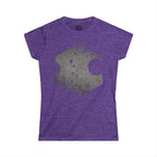 Hexagon Vintage Graphic Tee — Distressed Geometric Women’s T-Shirt