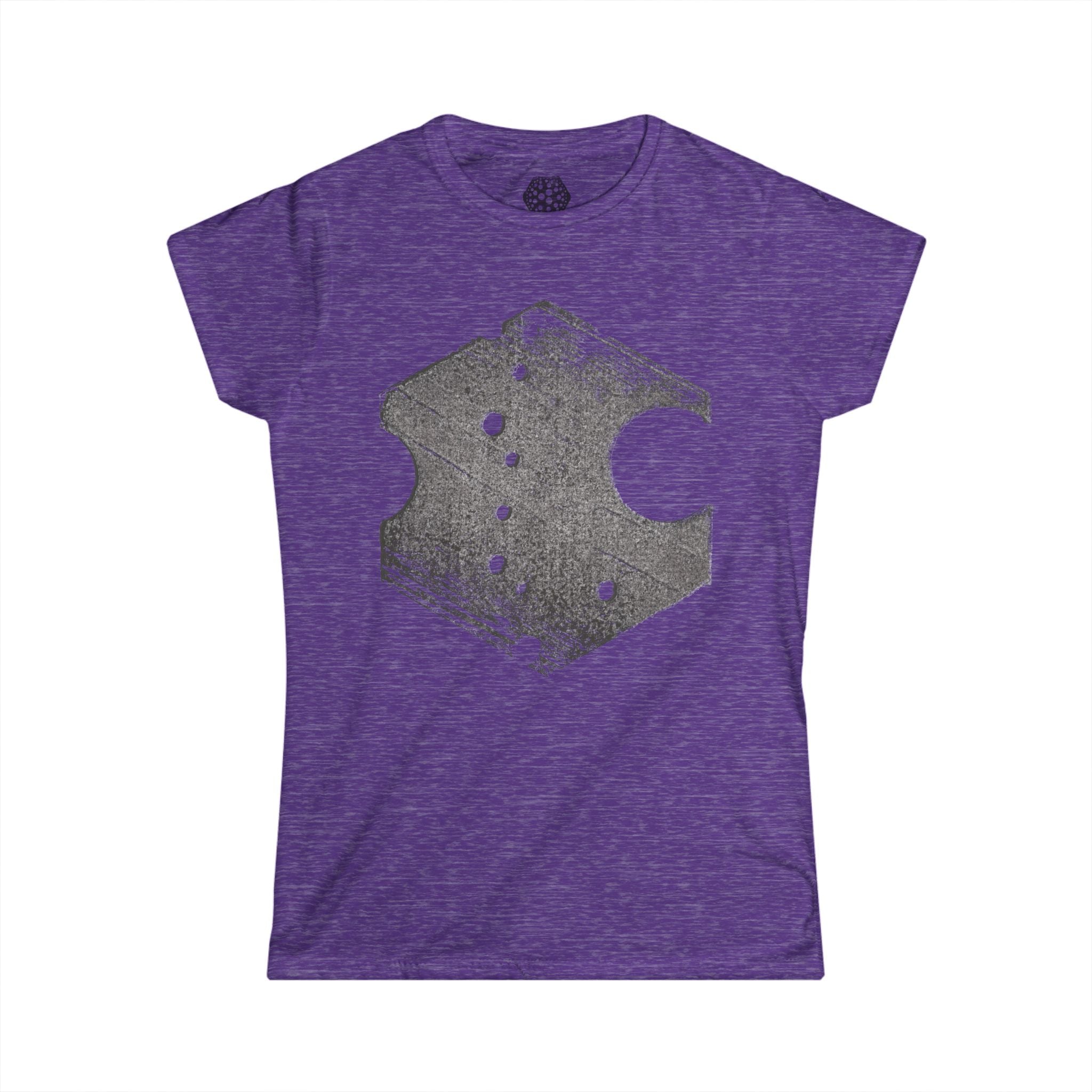 Hexagon Vintage Graphic Tee — Een vintage T-shirt met een verwassen, geometrische print voor dames 