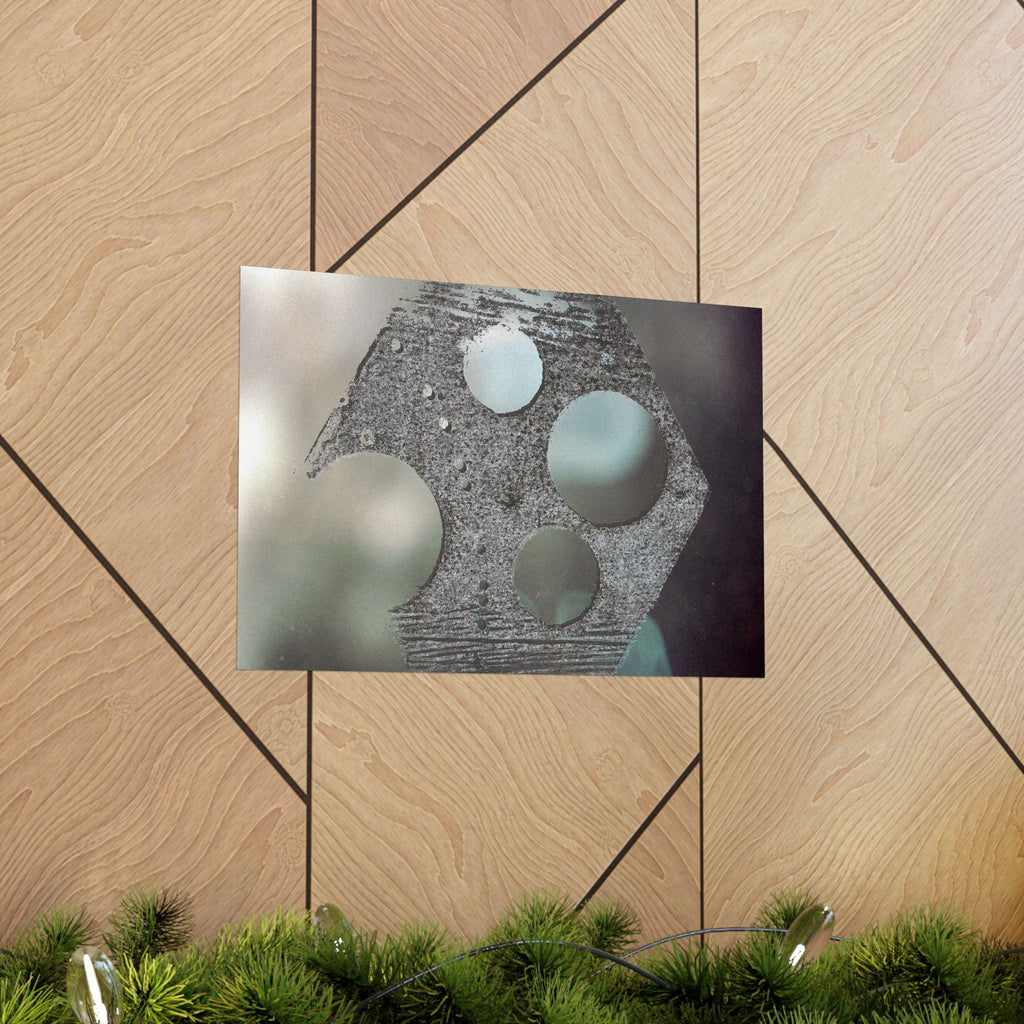 Abstract Geometric Texture Poster Matte Horizontal Poster | Modern Wall Art