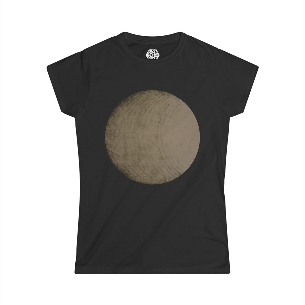 Moon Phase Graphic Tee — Vintage Full Moon Women's T-Shirt