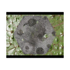 Botanical Hex Abstract Matte Poster — Green Leaf Texture Horizontal Wall Art