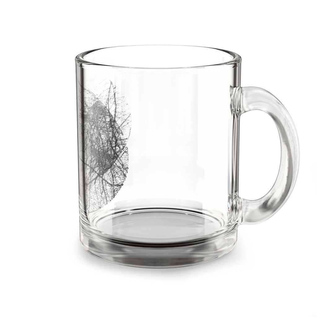 Glass Mug – Minimal Black Tree Silhouette 10oz Coffee Cup