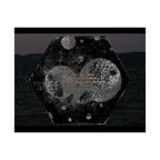 Matte Horizontal Poster — Abstract Cosmic Hexagon Nightscape