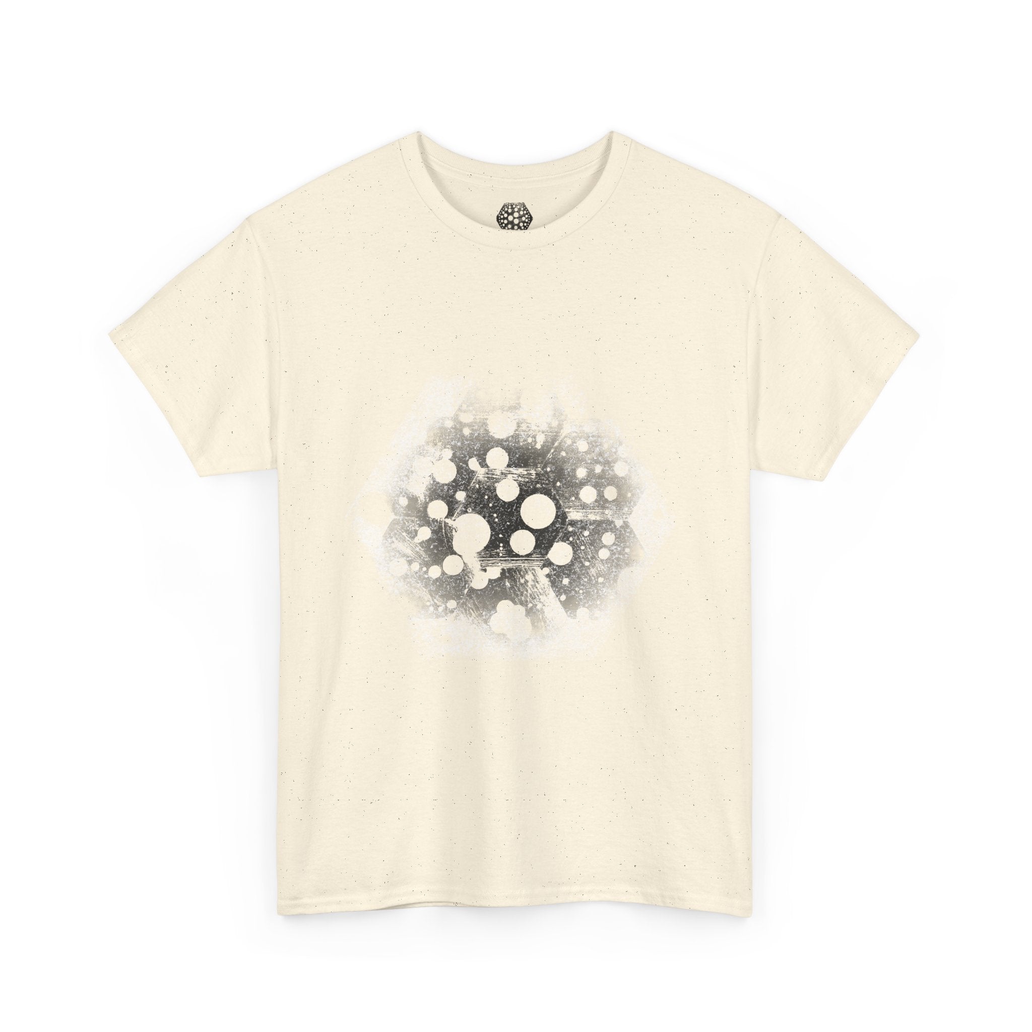Hex Moon Graphic Tee — Distressed Space Cheese Vintage Astronomy T-Shirt