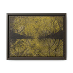 Framed Canvas Art - Golden Forest Canopy Matte Print - no 46