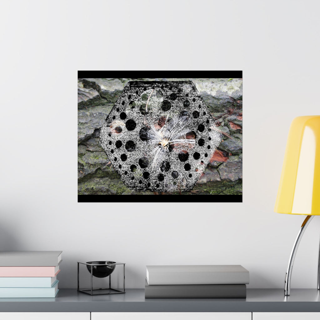 Dandelion Seed Macro Poster — Matte Horizontal Nature Wall Art
