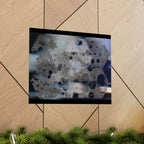 Abstracte zeshoekige matte poster — Moderne geometrische kunstprint 