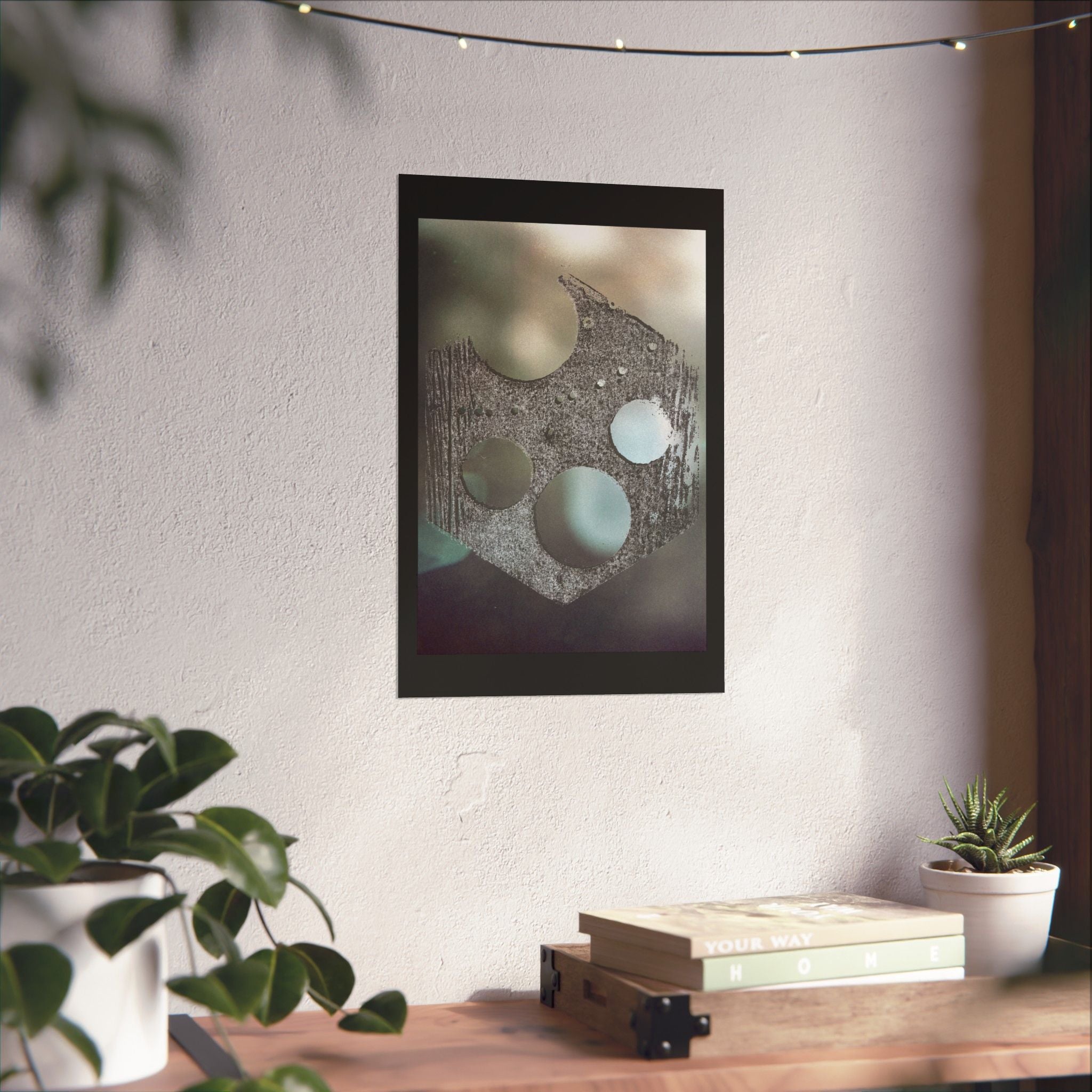 Abstract Geometric Shield Poster | Matte Vertical Poster