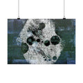 Abstract Moon Crater Matte Poster — Horizontal Wall Art