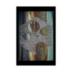 Abstract Rusted Gear Art Matte Vertical Poster | Industrial Grunge Wall Decor