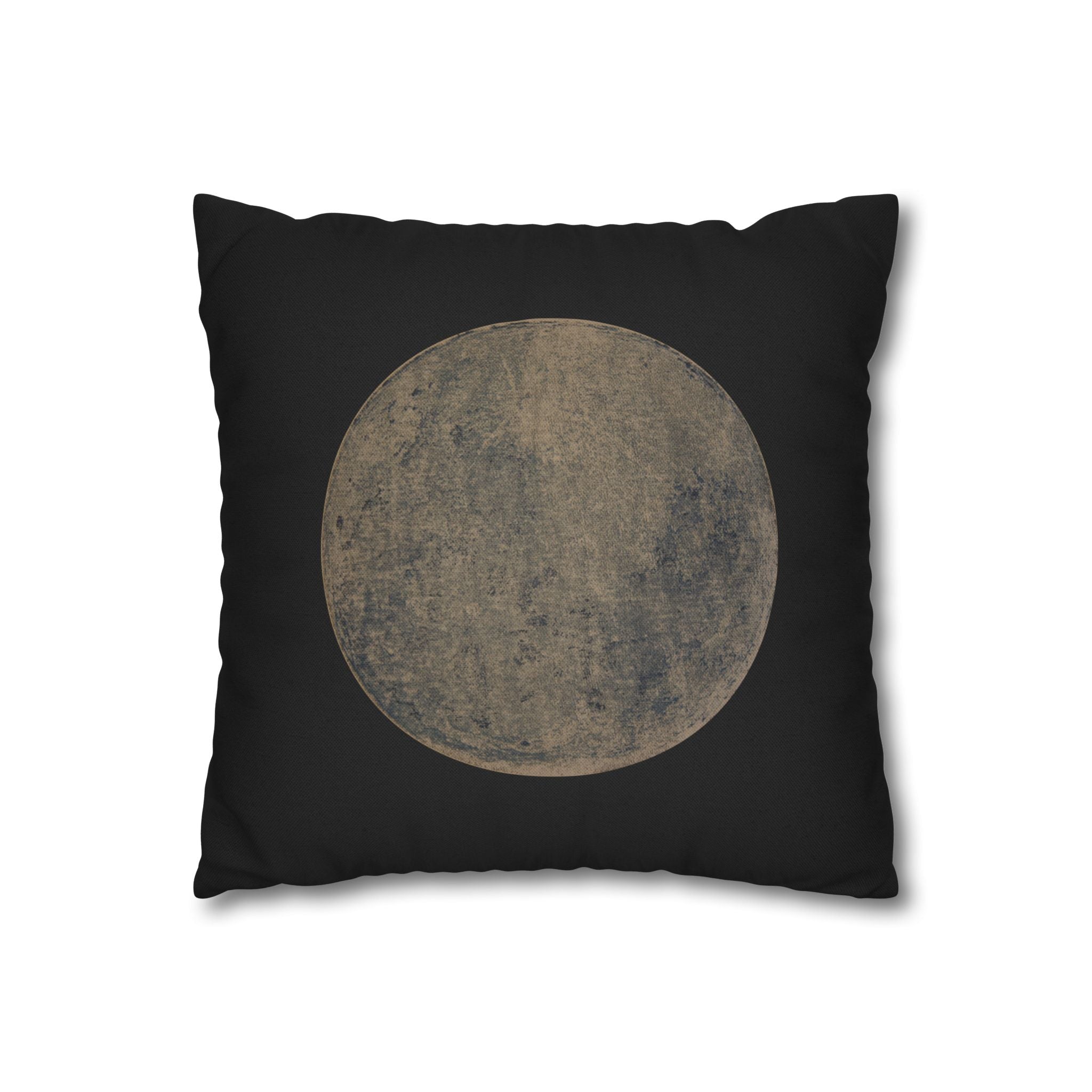 Moon Phase Throw Pillowcase — Vintage Full Moon Decorative Pillow Cover