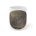 Organic Abstract Forest Mug — Earth-Toned Nature Art Cup