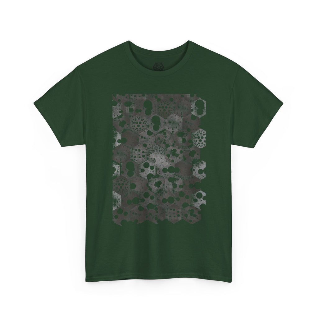Hex Moon Graphic Tee — Distressed Space Cheese Vintage Astronomy T-Shirt