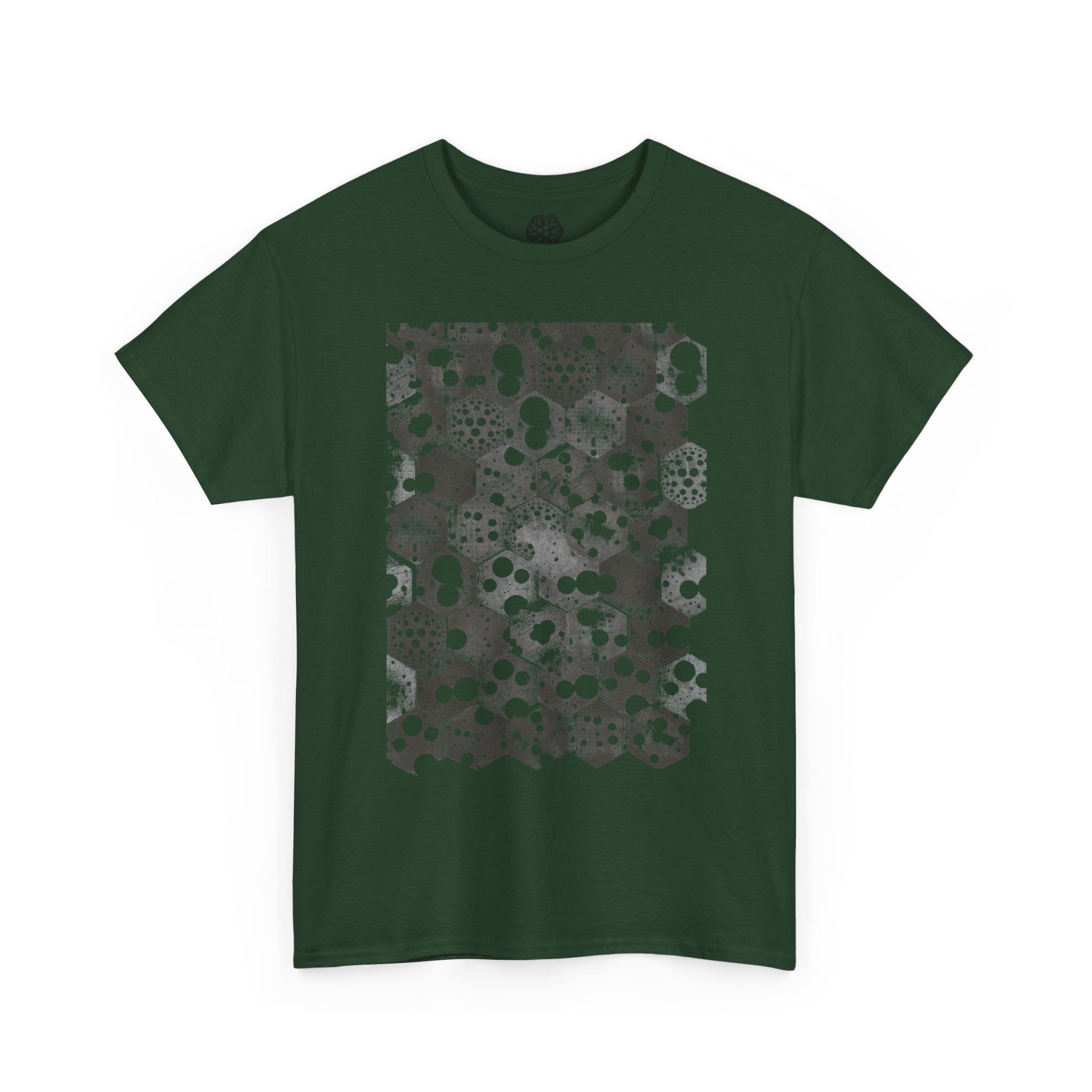 Hex Moon Graphic Tee — Distressed Space Cheese Vintage Astronomy T-Shirt