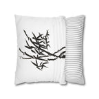 Bamboo Ink Sumi‑Style Square Pillowcase