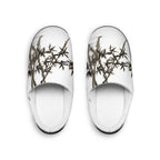 Bamboo Ink Men’s Indoor Slippers — Japanese Brushstroke Cozy House Shoes