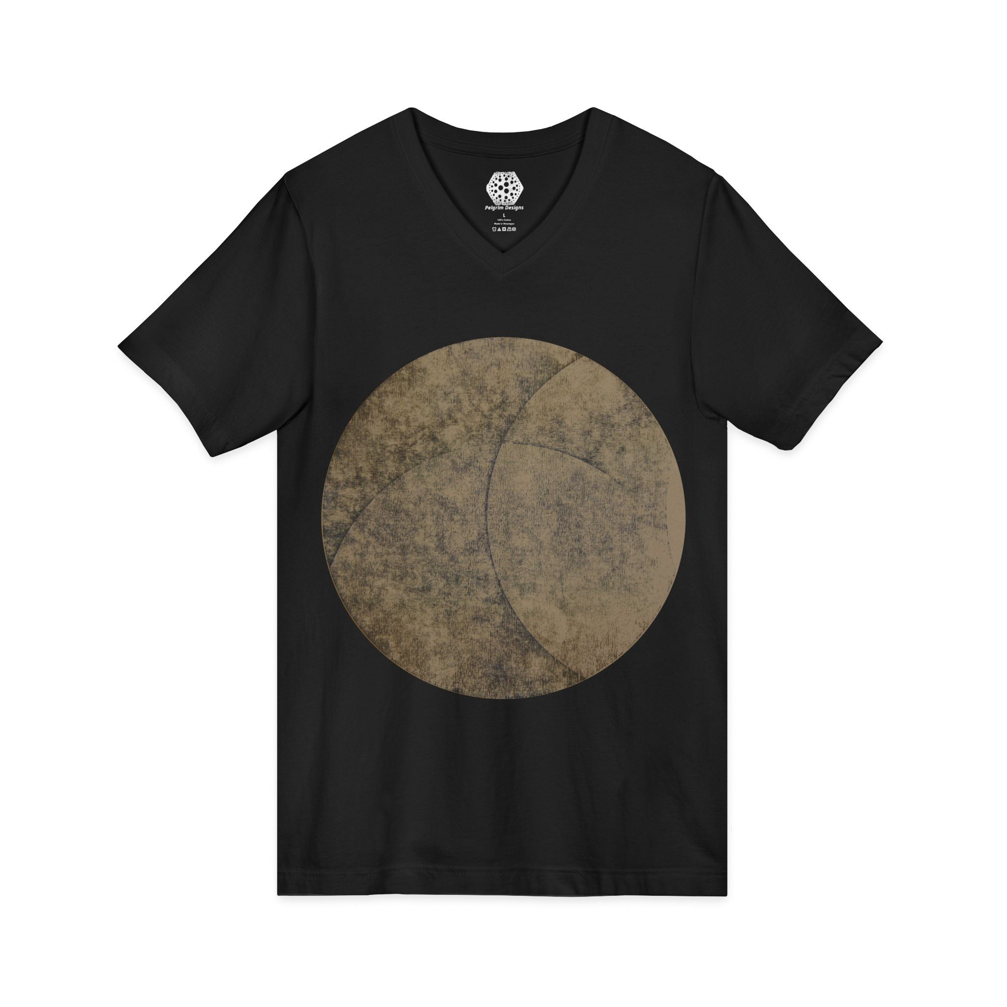 Vintage Crescent Moon V-Neck Tee