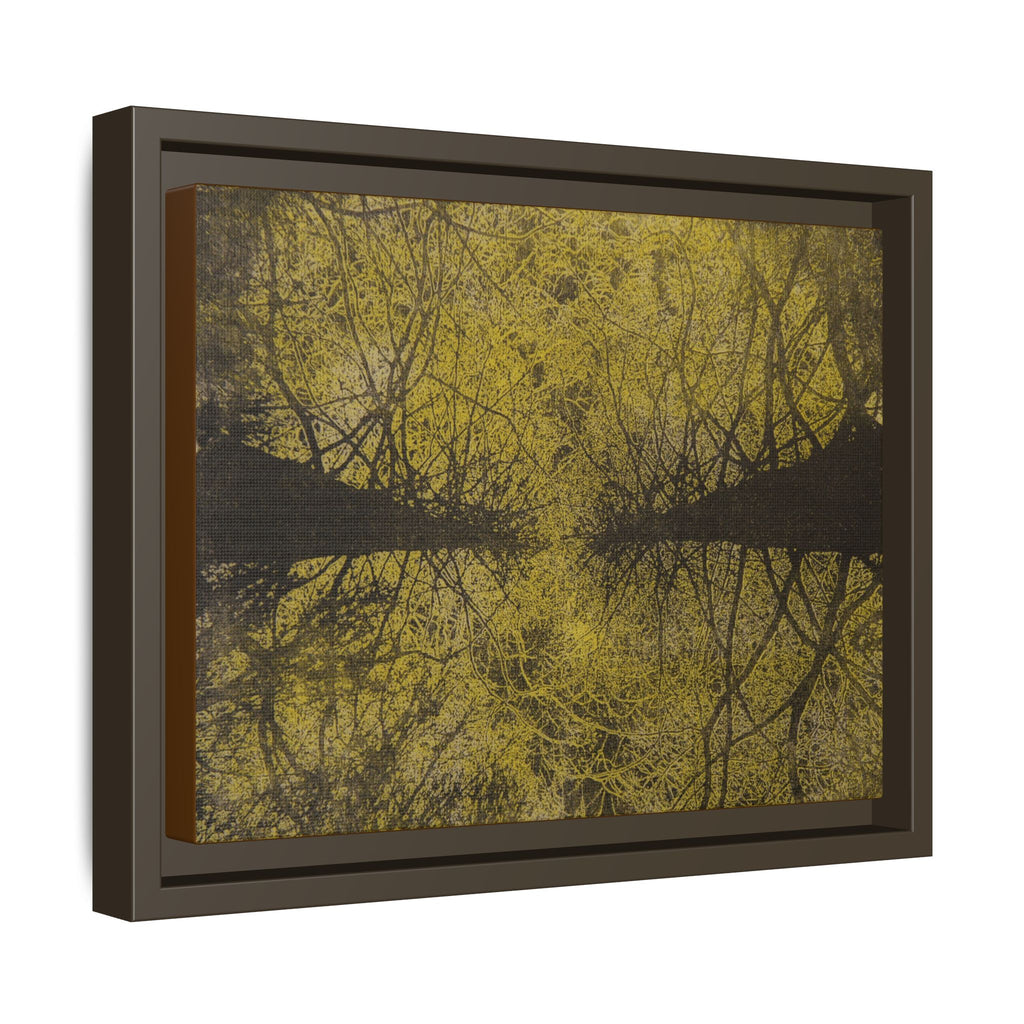 Framed Canvas Art - Golden Forest Canopy Matte Print - no 46