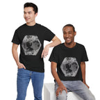 Hex Moon Graphic Tee Design Hex18 — Distressed Space Cheese Vintage Astronomy T-Shirt